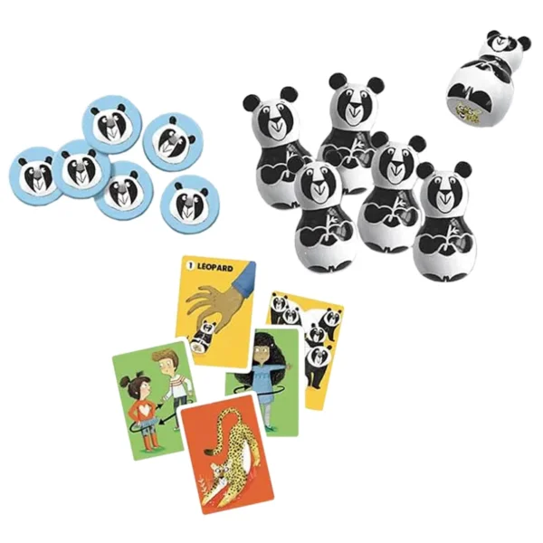 Protège tes Pandas ! - réflexion et déduction - pions, jetons et cartes