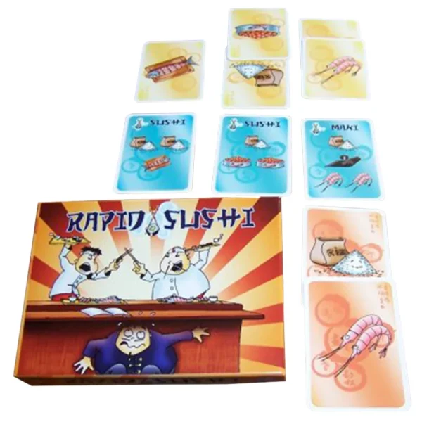 Rapid sushi - observation et rapidité - contenu de la boite