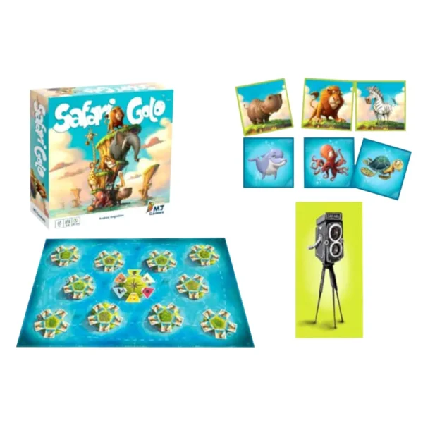Safari golo - mémoire et stratégie - contenu de la boite