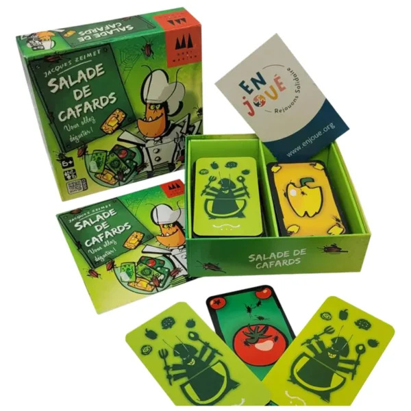 Salade de cafards - ambiance - contenu de la boite