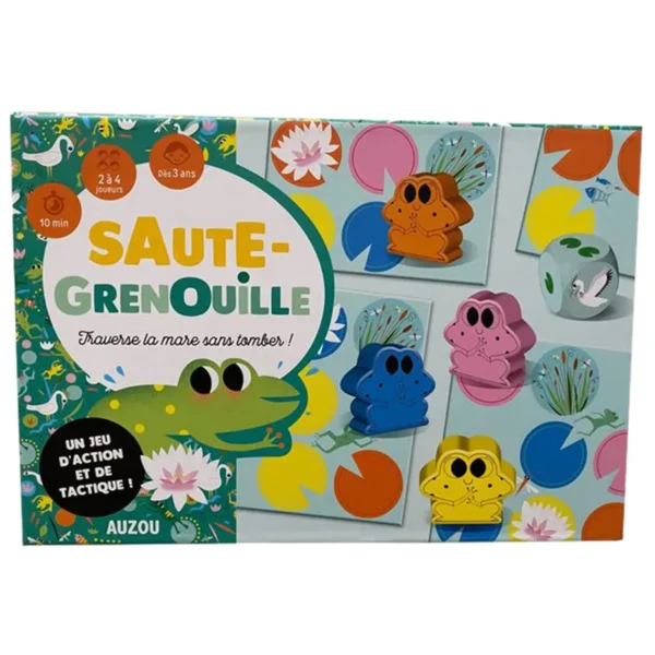Saute grenouille - réflexion et stratégie - boite de jeu