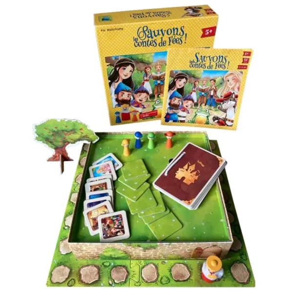 Sauvons les contes de fées ! - mémoire et stratégie - contenu de la boite