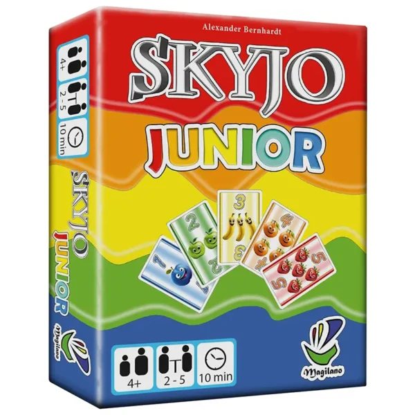 Skyjo junior - réflexion et stratégie - boite de jeu