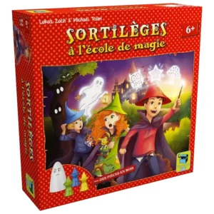 Sortilège à l'école de magie - mémoire et stratégie - boite de jeu