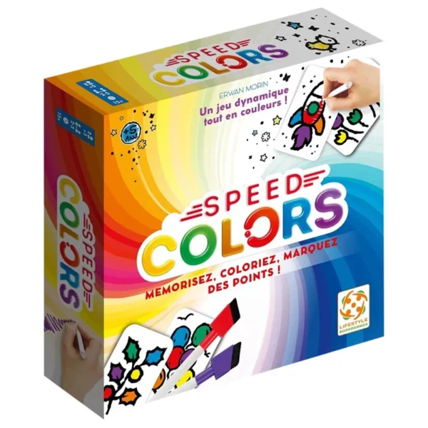 Speed colors - mémoire et rapidité - boite de jeu