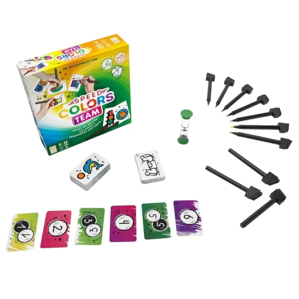 Speed colors team - mémoire et rapidité - contenu de la boite