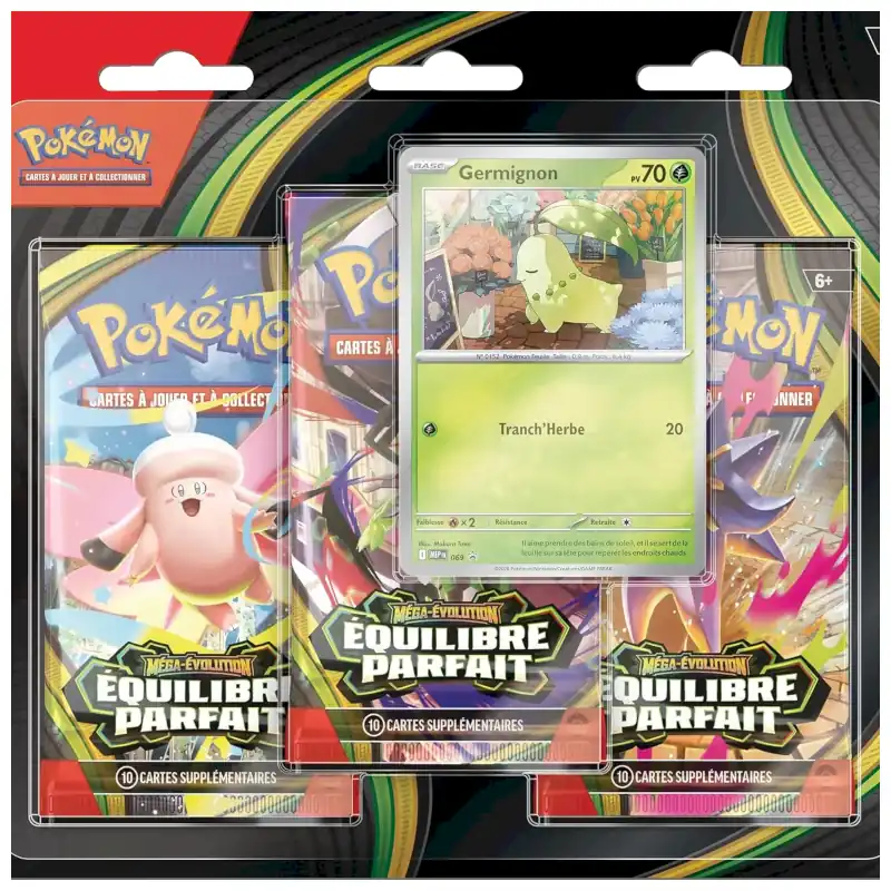Tripack ME03 : équilibre parfait Pokémon - le jeu de cartes à collectionner