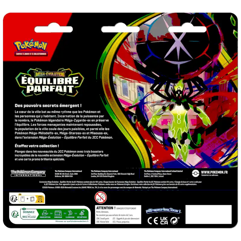 Tripack ME03 : équilibre parfait Pokémon - le jeu de cartes à collectionner
