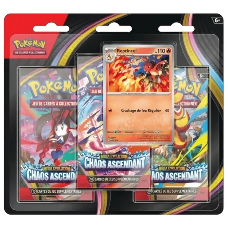 Tripack ME04 : chaos ascendant - le jeu de cartes à collectionner