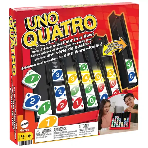 Uno quatro - classique revisité - boite de jeu